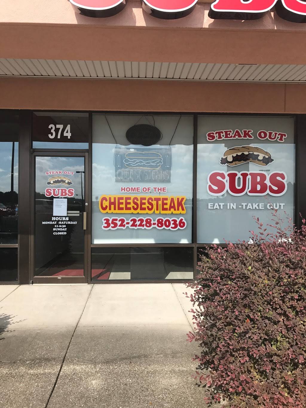 Steak Out Subs | restaurant | 374 N Suncoast Blvd, Crystal River, FL 34429, USA | 3522288036 OR +1 352-228-8036