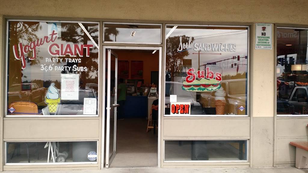Yogurt Giant | restaurant | 1817 W Vista Way E, Vista, CA 92083, USA | 7607582361 OR +1 760-758-2361