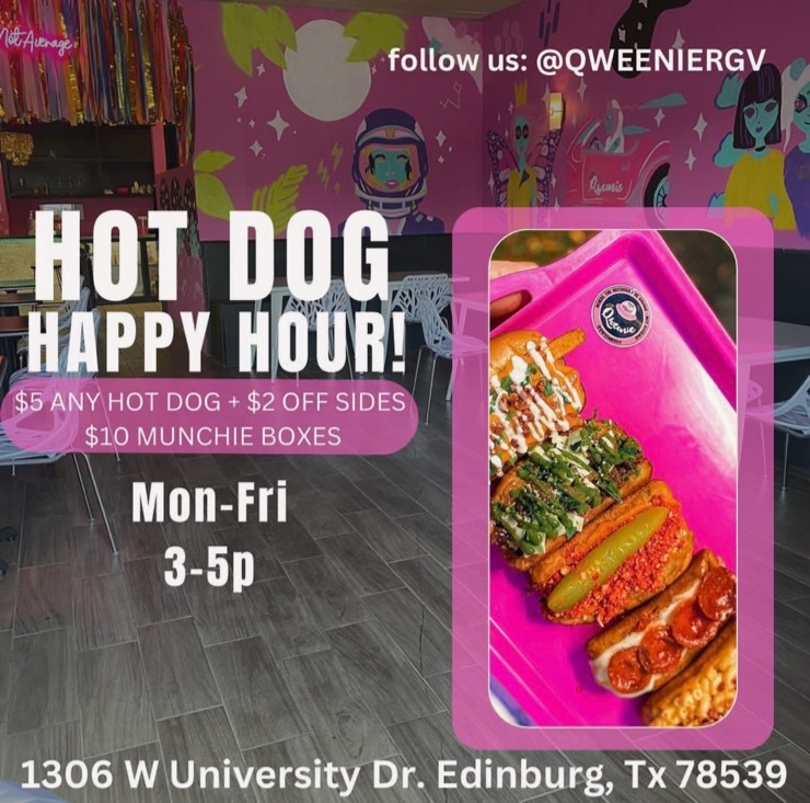 Qweenie Gourmet Hot Dogs | restaurant | 1306 W University Dr, Edinburg, TX 78539, USA | 9562704404 OR +1 956-270-4404