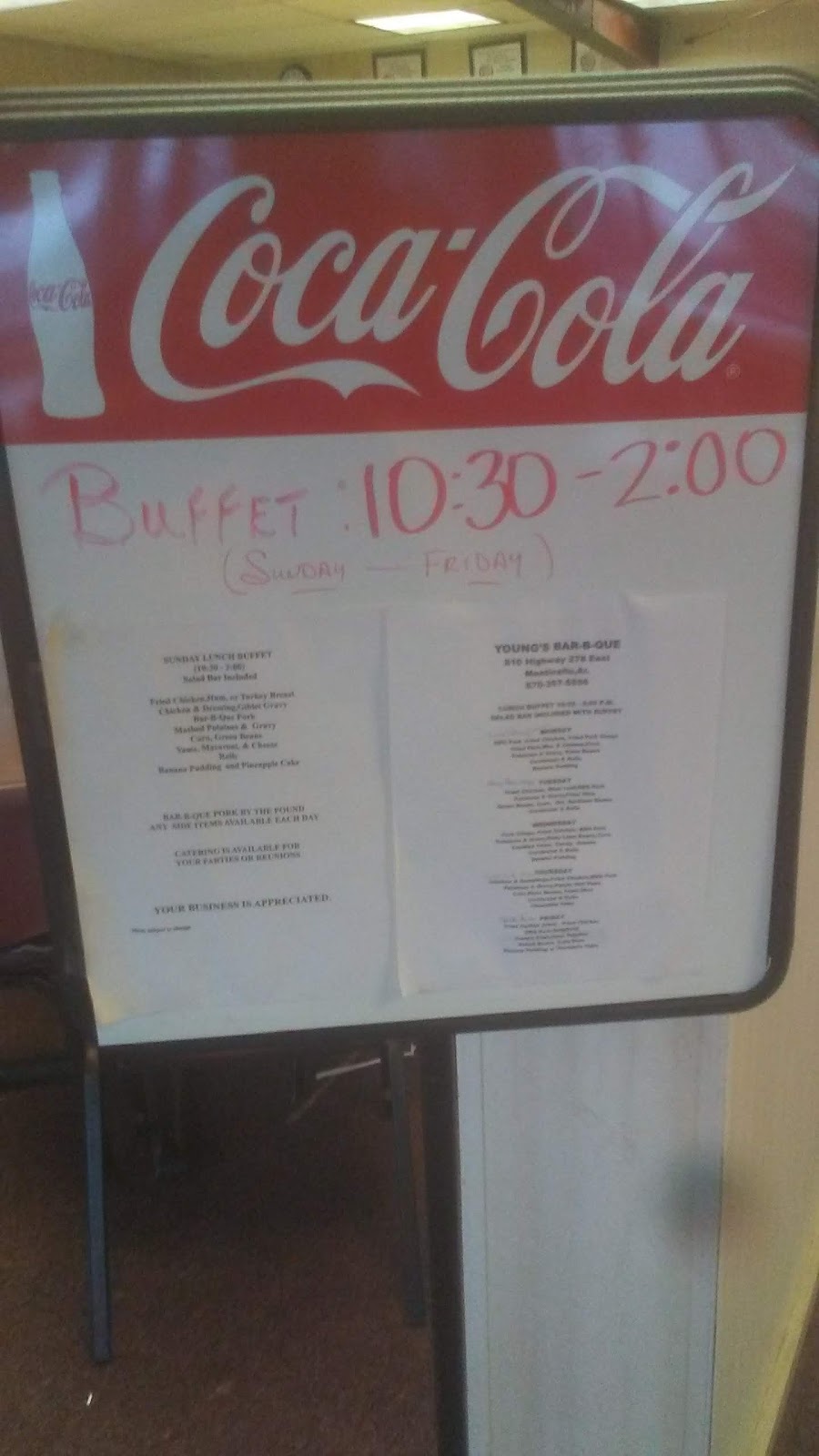 Youngs Barbecue | restaurant | 810 US-278, Monticello, AR 71655, USA | 8703675556 OR +1 870-367-5556