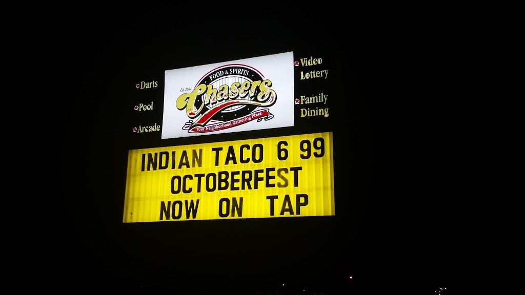 Chasers Food & Spirit | restaurant | 8405 W 12th St, Sioux Falls, SD 57106, USA | 6053359633 OR +1 605-335-9633