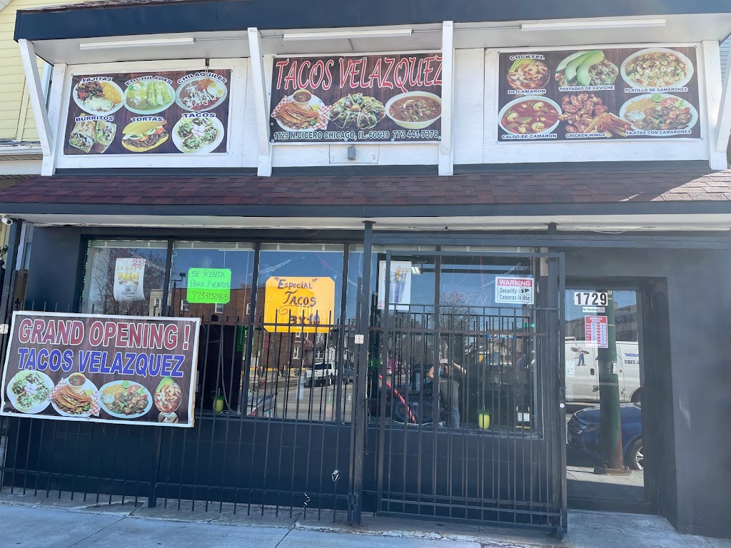 Tacos Velazquez | restaurant | 1729 N Cicero Ave, Chicago, IL 60639, USA | 7734417376 OR +1 773-441-7376