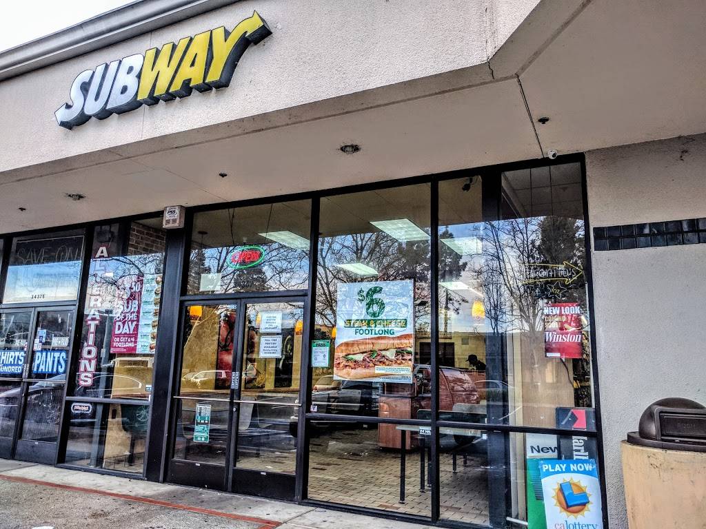 Subway Restaurants | restaurant | 34367 Alvarado-Niles Rd, Union City, CA 94587, USA | 5104893530 OR +1 510-489-3530