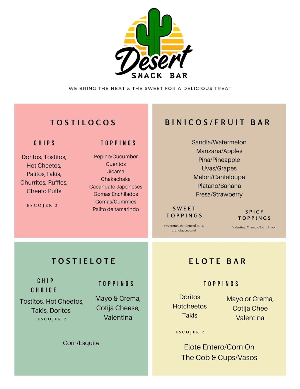 Desert Snack Bar | meal takeaway | 405 W Main St, Mesa, AZ 85201, USA | 4807950264 OR +1 480-795-0264