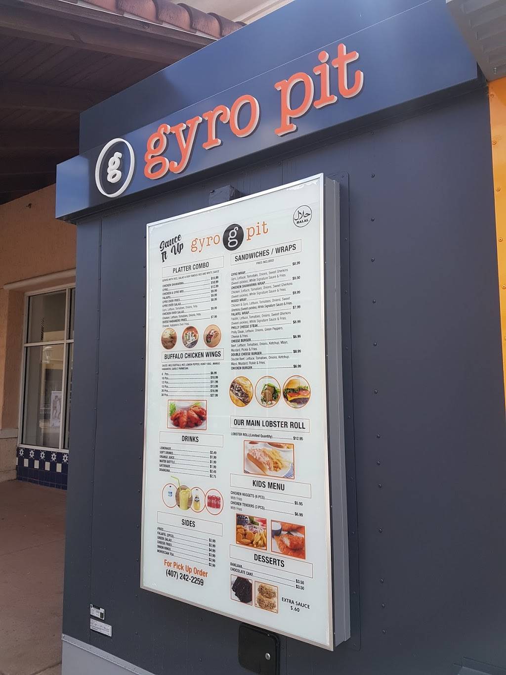 Gyro Pit | restaurant | 8200 Vineland Ave #275, Bay Lake, FL 32821, USA | 4072422259 OR +1 407-242-2259