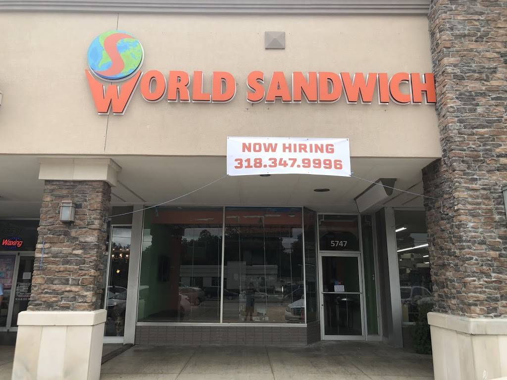 World Sandwhich | restaurant | 5747 Youree Dr, Shreveport, LA 71105, USA | 3188698929 OR +1 318-869-8929