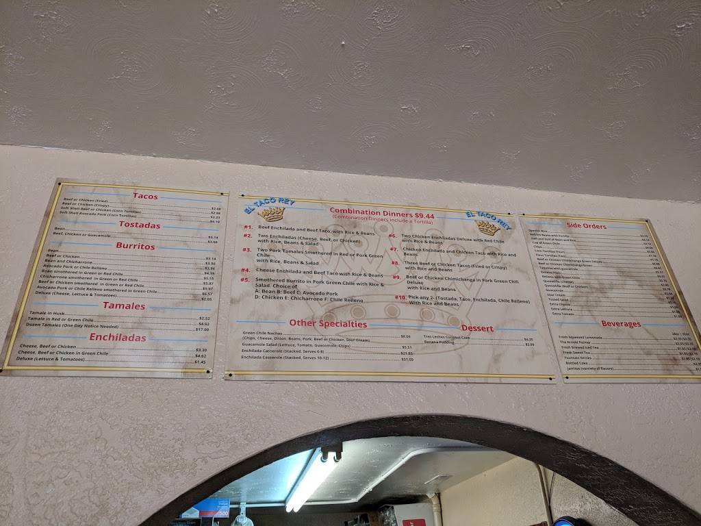 El Taco Rey | restaurant | 330 Colorado Ave, Colorado Springs, CO 80903, USA | 7194759722 OR +1 719-475-9722