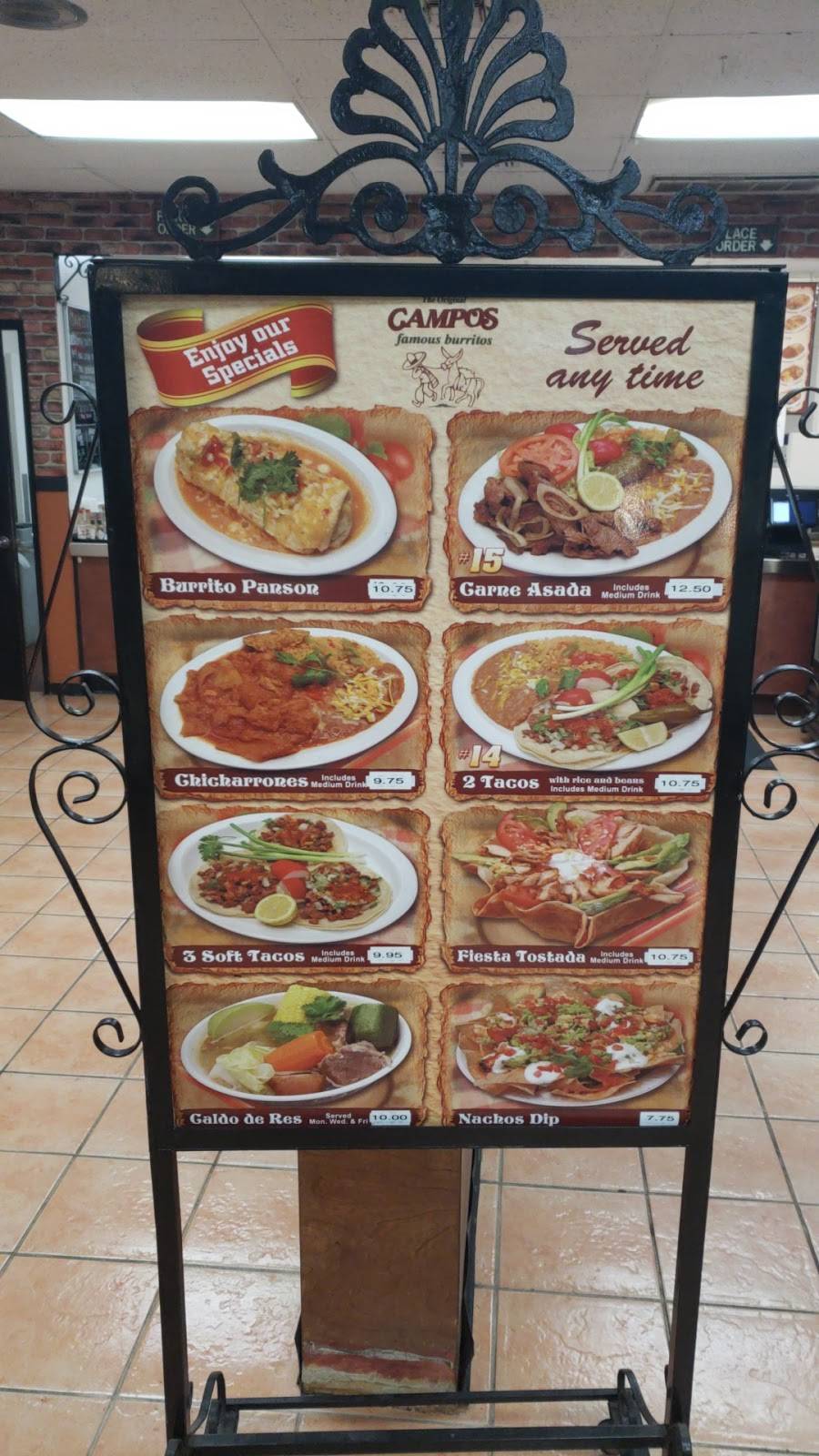 Campos Mexican Food | restaurant | 10352 Venice Blvd, Culver City, CA 90232, USA | 3108362680 OR +1 310-836-2680