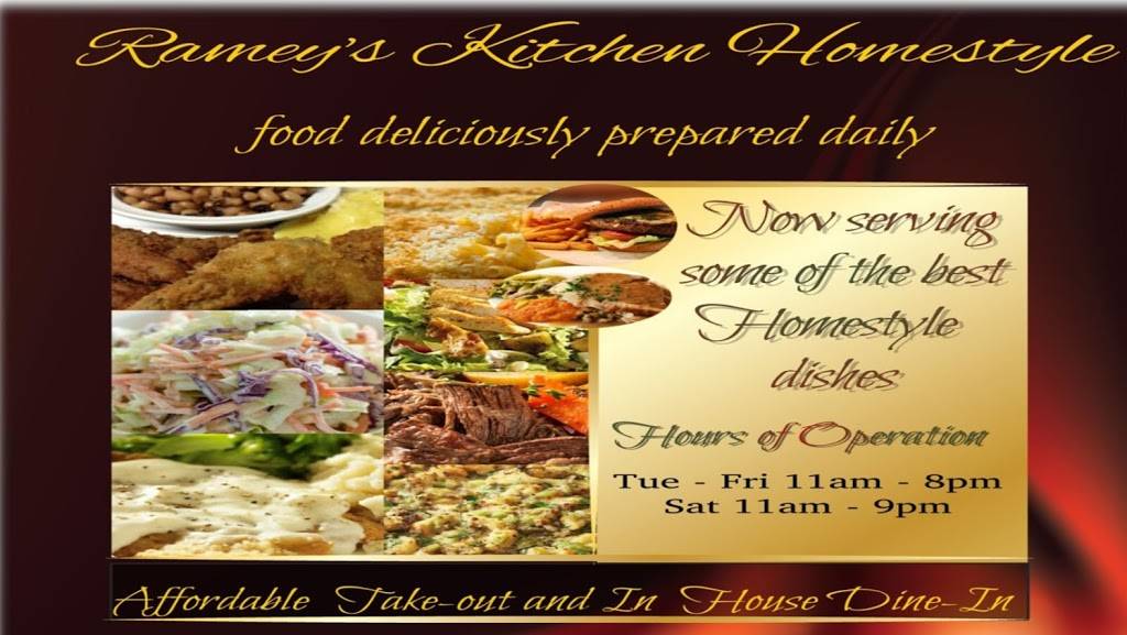 Rameys Kitchen Homestyle | restaurant | 401 W Bedford Euless Rd suite c, Hurst, TX 76053, USA | 8179523322 OR +1 817-952-3322