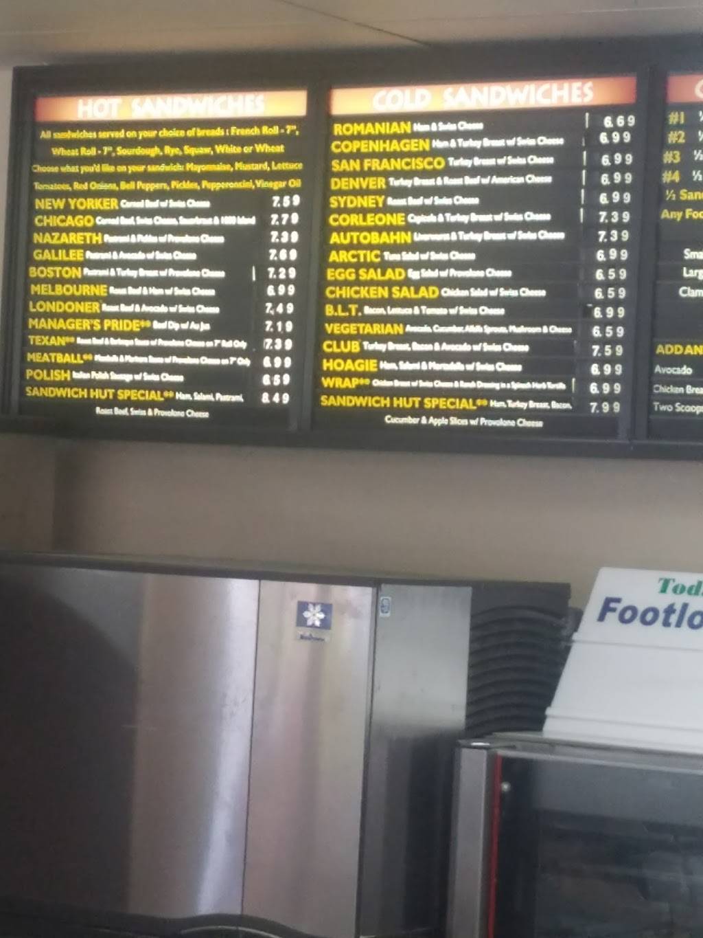 Sandwich Hut | meal takeaway | 2461 E Orangethorpe Ave # 101, Fullerton, CA 92831, USA | 7142789868 OR +1 714-278-9868