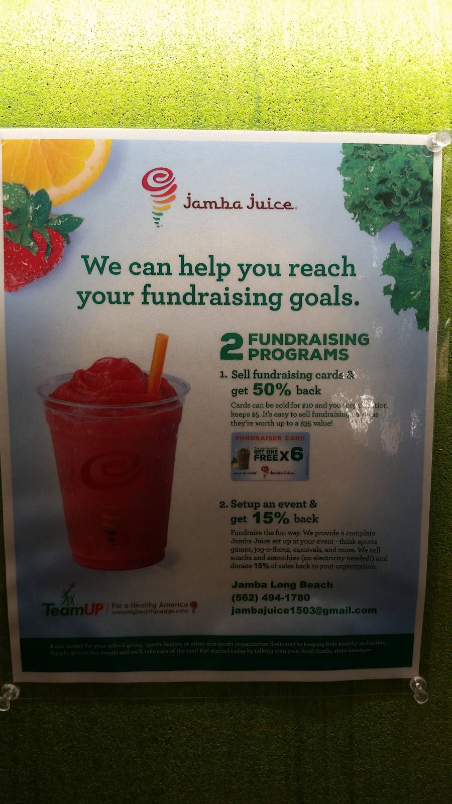 Jamba | restaurant | 1928 N Lakewood Blvd Suite 105, Long Beach, CA 90815, USA | 5624941780 OR +1 562-494-1780