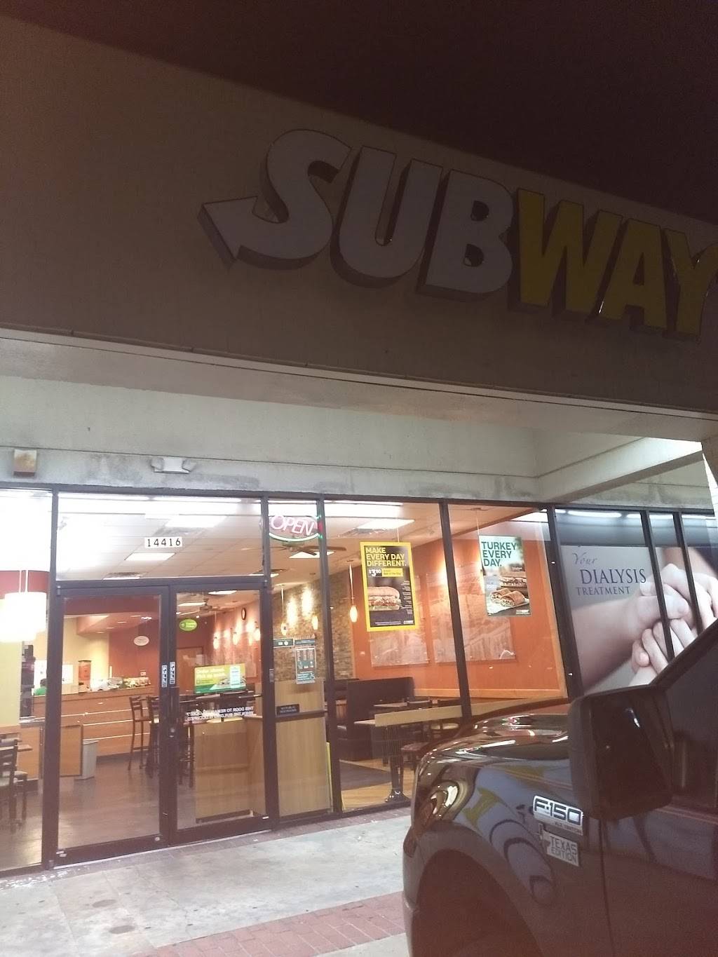 Subway Restaurants | restaurant | 14416 Bellaire Blvd, Houston, TX 77083, USA | 8328507827 OR +1 832-850-7827