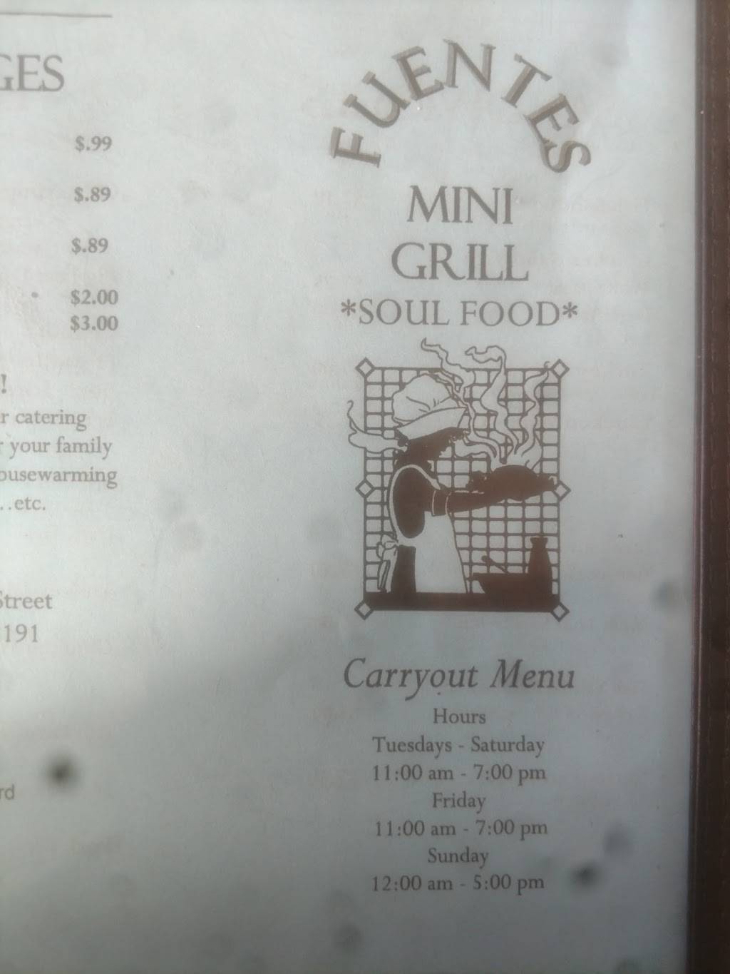 Fuentes Grill | restaurant | 13325 Woodbridge St, Woodbridge, VA 22191, USA | 7034905397 OR +1 703-490-5397