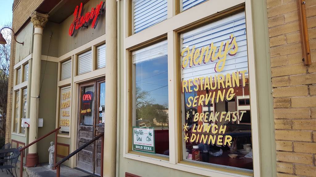 Henrys Restaurant | restaurant | 215 S Commerce St, Lockhart, TX 78644, USA | 5123984609 OR +1 512-398-4609