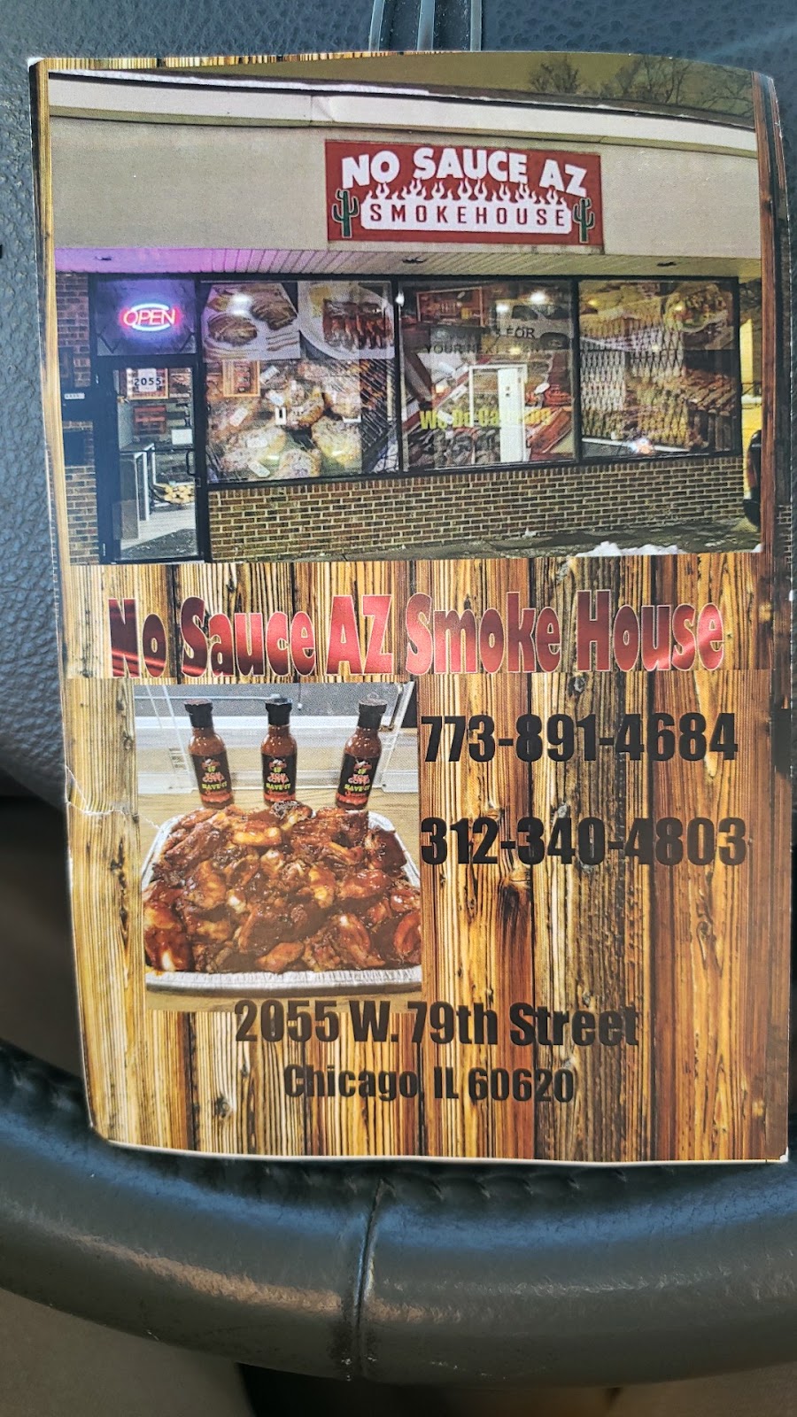 No Sauce AZ Smokehouse | restaurant | 2055 W 79th St, Chicago, IL 60620, USA | 7738914684 OR +1 773-891-4684