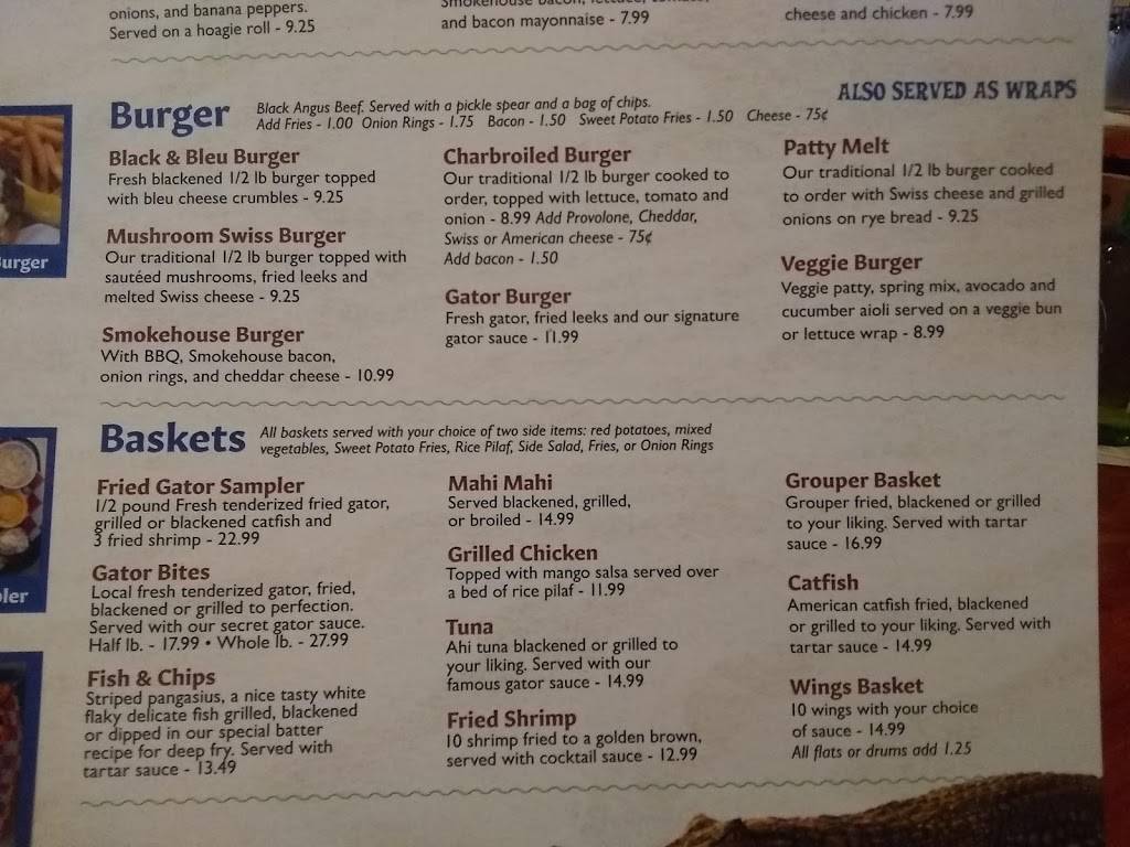 Gators Roadside Grill | restaurant | 1301 Canal St, New Smyrna Beach, FL 32168, USA | 3864104084 OR +1 386-410-4084