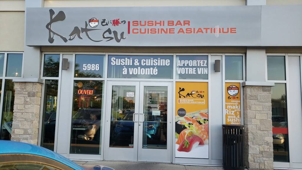 Katsu Sushi | restaurant | 5986 Boulevard Cousineau, Saint-Hubert, QC J3Y 3K7, Canada | 4504458988 OR +1 450-445-8988