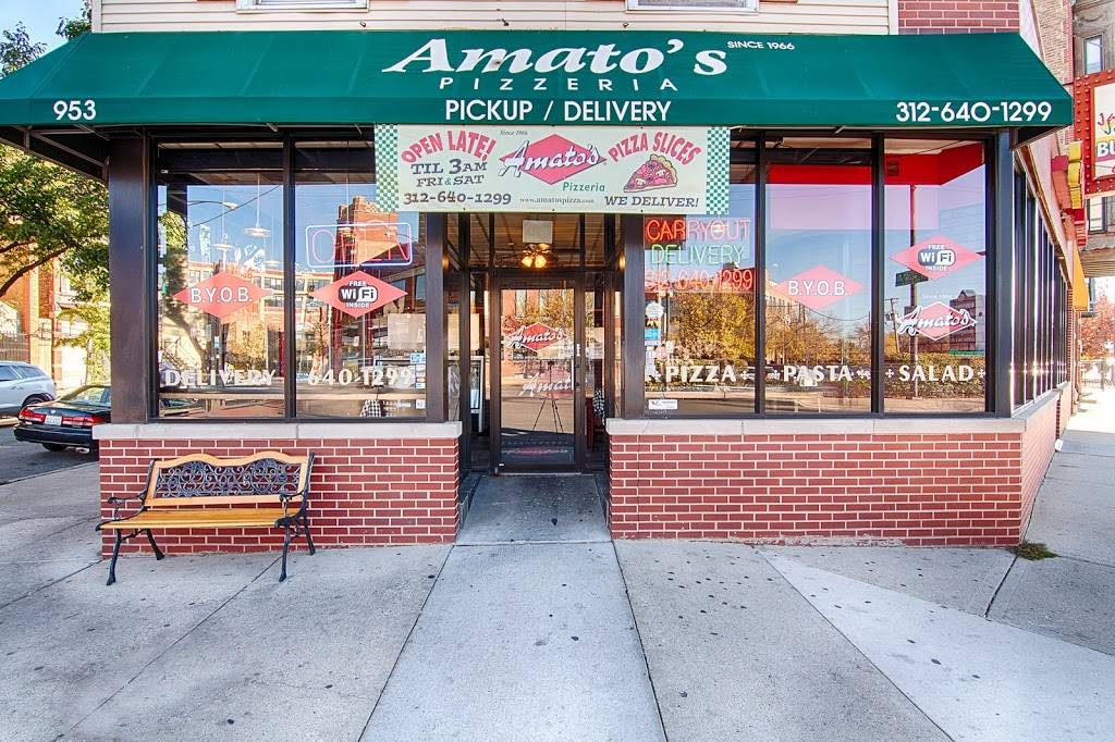 Amatos Pizza Lincoln Park | restaurant | 953 W Willow St, Chicago, IL 60614, USA | 3126401299 OR +1 312-640-1299