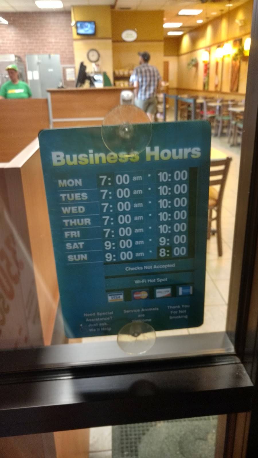 Subway | restaurant | 100 Frankfurt Cir, Birmingham, AL 35211, USA | 2059426500 OR +1 205-942-6500