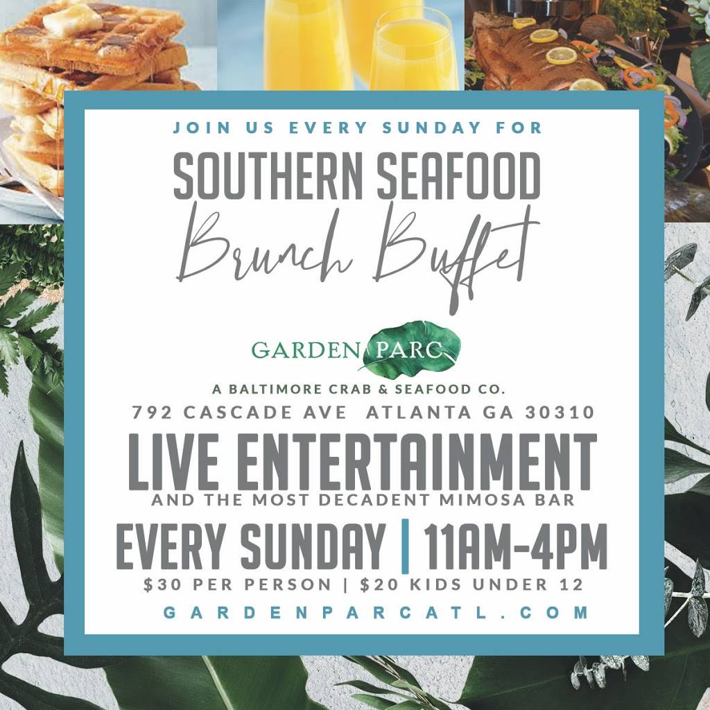 Brunch at Garden parc | restaurant | 792 Cascade Ave SW, Atlanta, GA 30310, USA | 4047551488 OR +1 404-755-1488