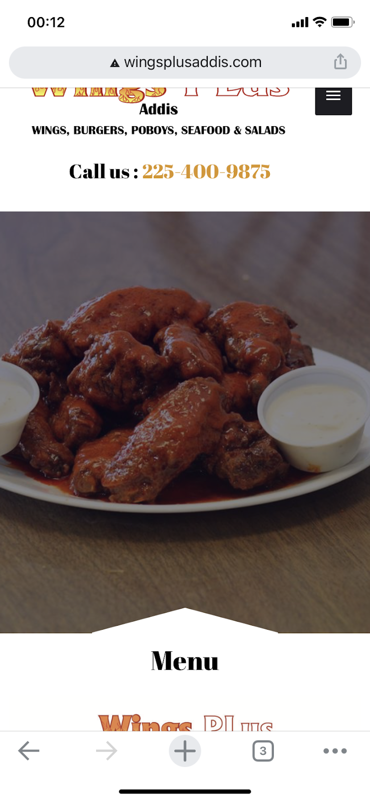 Wings Plus | restaurant | 6631 La Hwy 1 S, Addis, LA 70710, USA | 2254009875 OR +1 225-400-9875