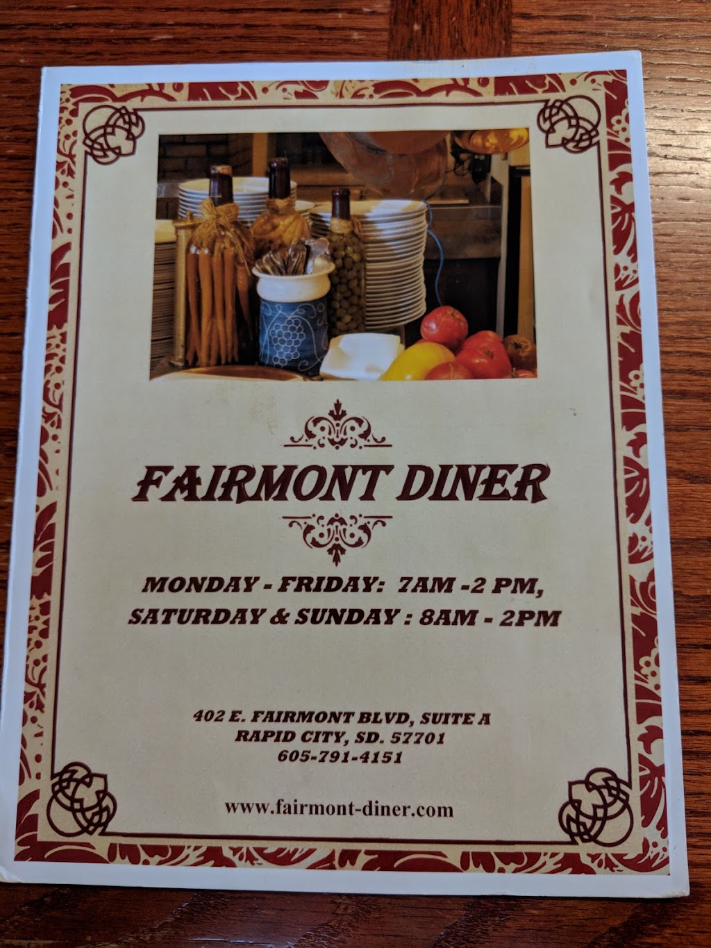 Fairmont Diner | restaurant | 402 E Fairmont Blvd suite c, Rapid City, SD 57701, USA | 6057914151 OR +1 605-791-4151