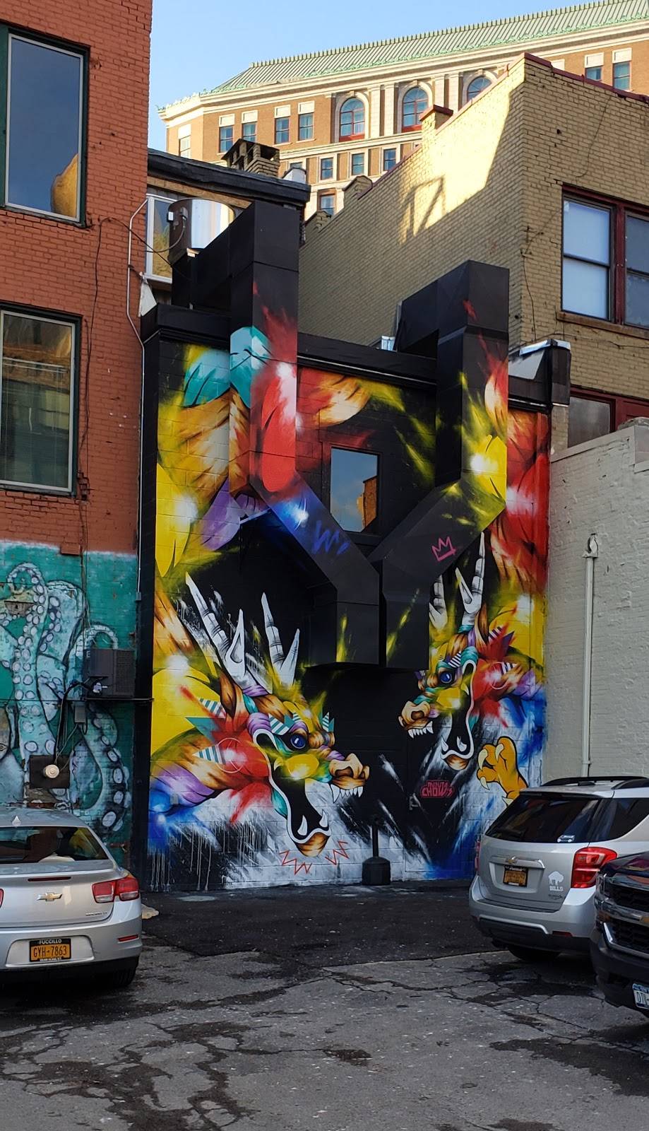 New Dragon Express | restaurant | 525 Main St, Buffalo, NY 14203, USA | 7168558888 OR +1 716-855-8888