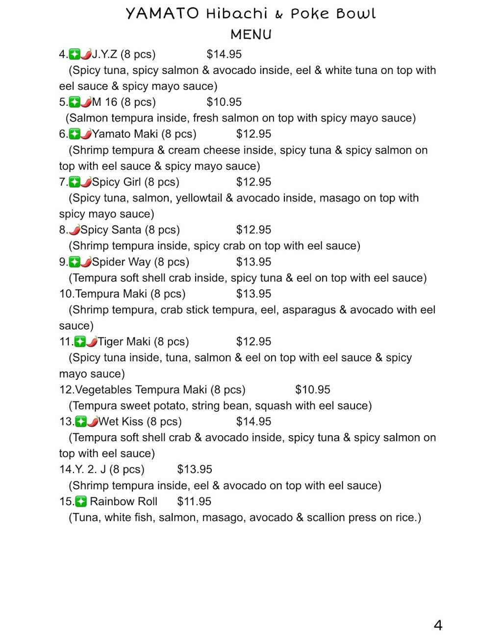 YAMATO Hibachi & Poke Bowl | restaurant | 134 N Eagleville Rd Unit D, Storrs, CT 06268, USA | 8604771366 OR +1 860-477-1366