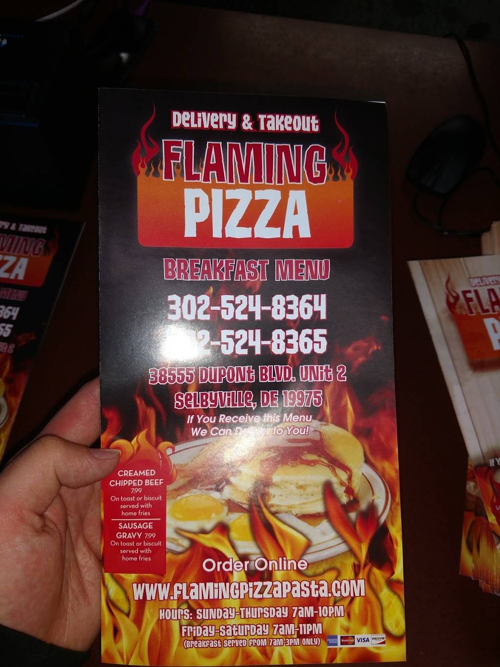 Flaming Pizza | restaurant | 38555 Dupont Blvd, Selbyville, DE 19975, USA | 3025248364 OR +1 302-524-8364