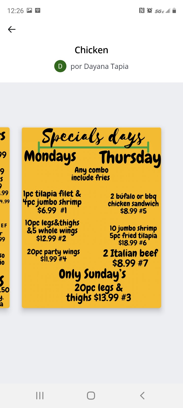 Lucky chicken and seafood | restaurant | 8112 W 143rd St, Orland Park, IL 60462, USA | 7082703526 OR +1 708-270-3526