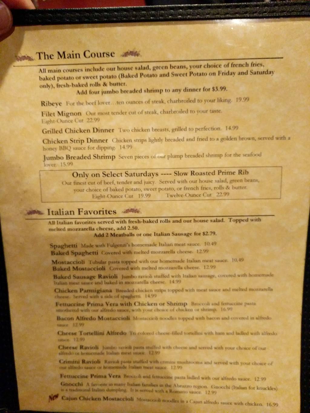 Fulgenzis Trattoria | restaurant | 214 W Chestnut St, Chatham, IL 62629, USA | 2174836433 OR +1 217-483-6433