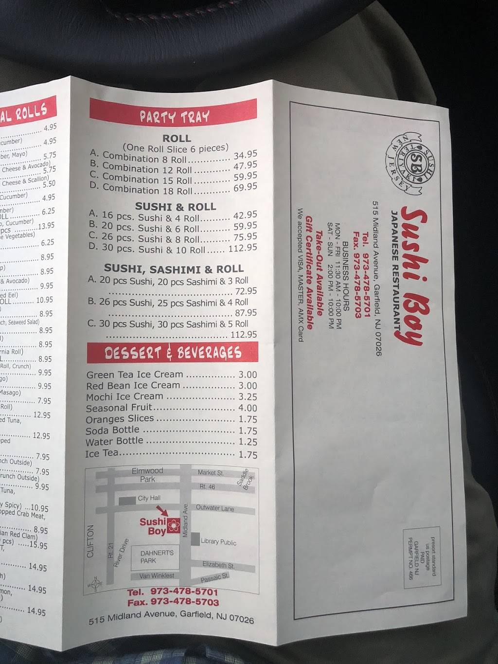 Sushi Boy Corporation & Japanese | restaurant | 515 Midland Ave, Garfield, NJ 07026, USA | 9734785701 OR +1 973-478-5701