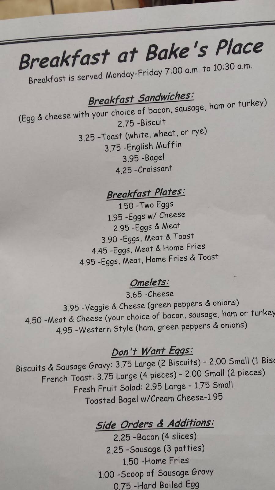 Bakes Place | restaurant | 414 Walnut St, Cincinnati, OH 45202, USA | 5136513344 OR +1 513-651-3344