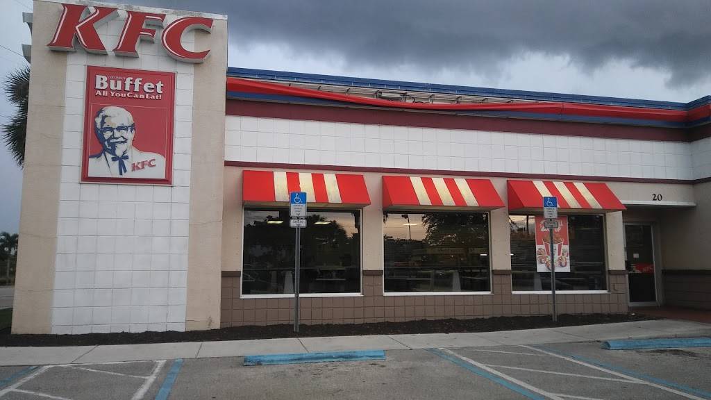 KFC | restaurant | 20 Hancock Bridge Pkwy, Cape Coral, FL 33991, USA | 2395739680 OR +1 239-573-9680