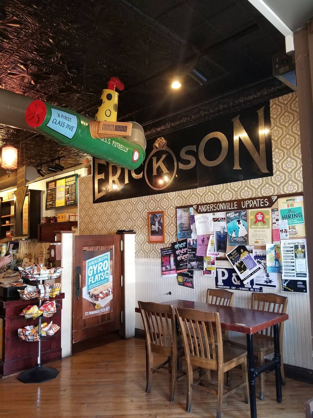 Potbelly Sandwich Shop | restaurant | 5304 N Clark St, Chicago, IL 60640, USA | 7733555310 OR +1 773-355-5310