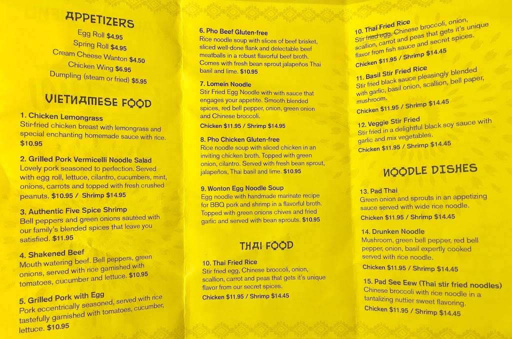 VietThai Cuisine | restaurant | 11506 Brink Avenue, Chisago City, MN 55013, USA | 6515089088 OR +1 651-508-9088