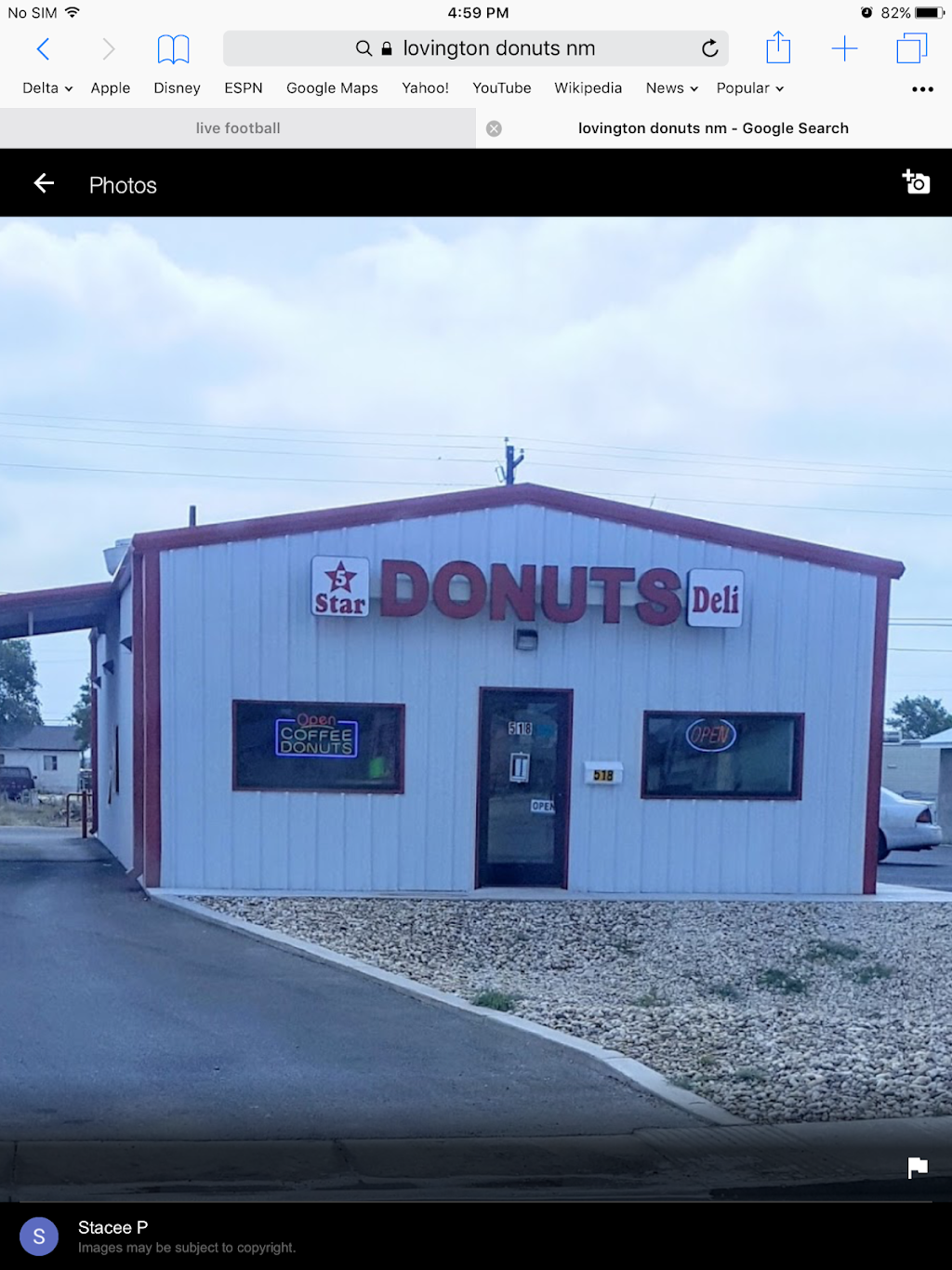 5 STAR DONUTS AND DELI | restaurant | 518 Main St, Lovington, NM 88260, USA | 5753960061 OR +1 575-396-0061