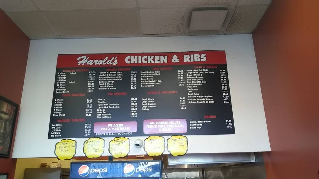Harolds Chicken Shack | meal takeaway | 8738 S Kedzie Ave, Evergreen Park, IL 60805, USA | 7085813983 OR +1 708-581-3983
