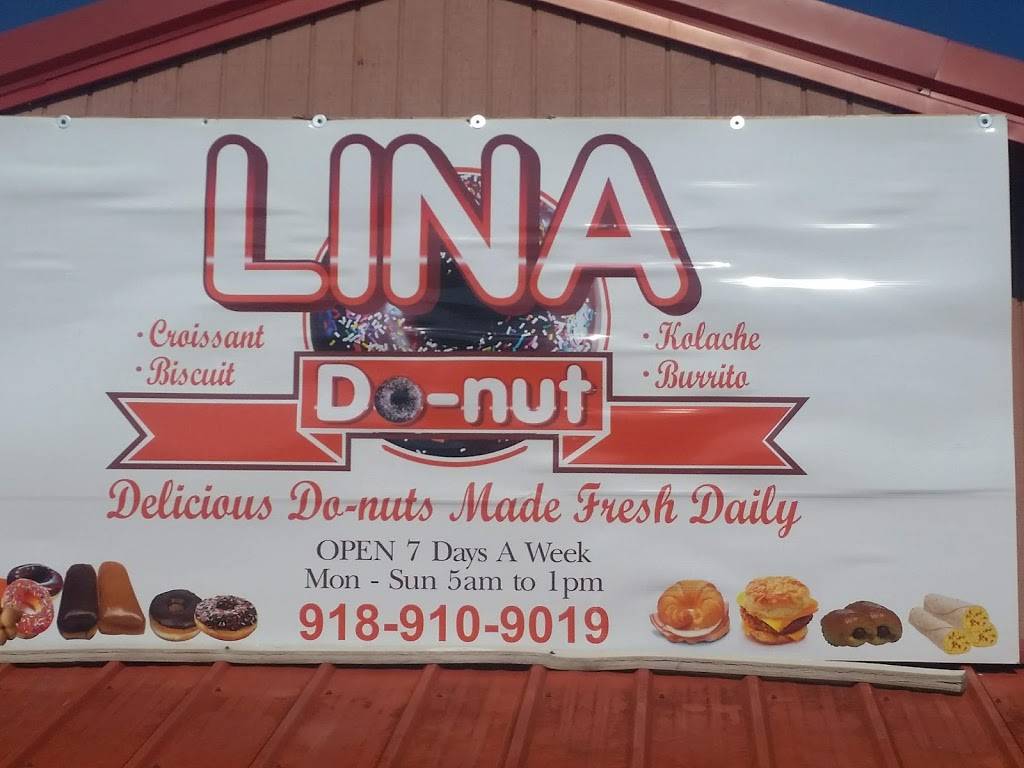 Lina Do-nut | restaurant | 716 OK-2, Warner, OK 74469, USA | 9189109019 OR +1 918-910-9019