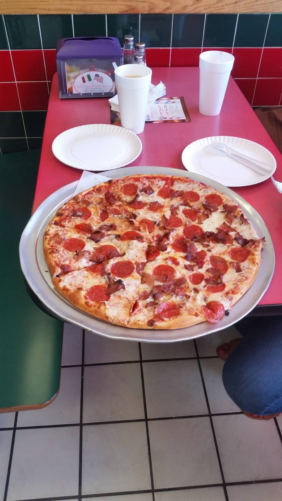 Capri Pizza & Sub Shop | restaurant | 337 Hospital Dr # V, Glen Burnie, MD 21061, USA | 4107662525 OR +1 410-766-2525