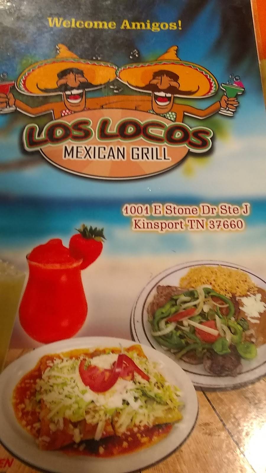 Los locos | restaurant | 1001 E Stone Dr Ste J, Kingsport, TN 37660, USA | 4237650584 OR +1 423-765-0584