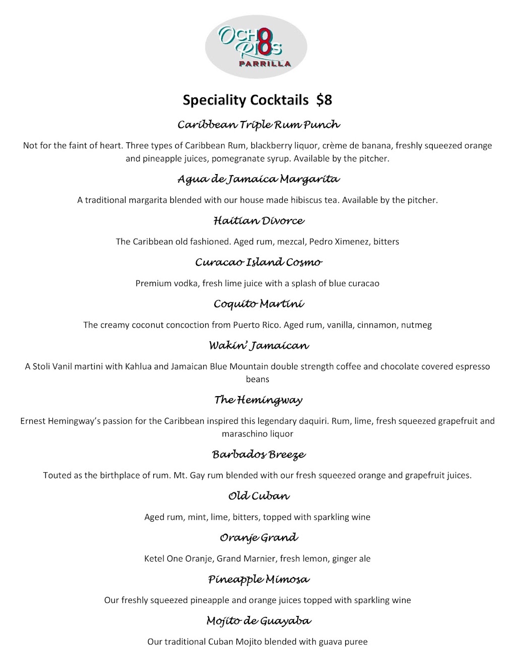 Ocho Rios Parrilla | restaurant | 1710 E Passyunk Ave, Philadelphia, PA 19148, USA | 2159709475 OR +1 215-970-9475