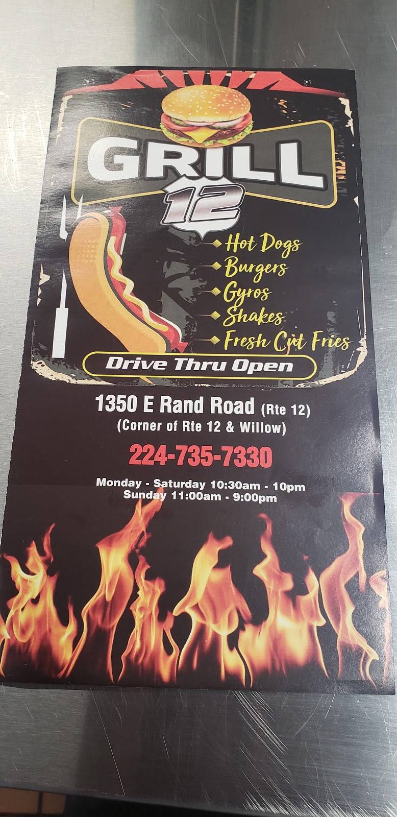 Grill 12 | restaurant | 1350 E Rand Rd, Arlington Heights, IL 60004, USA | 2247357330 OR +1 224-735-7330