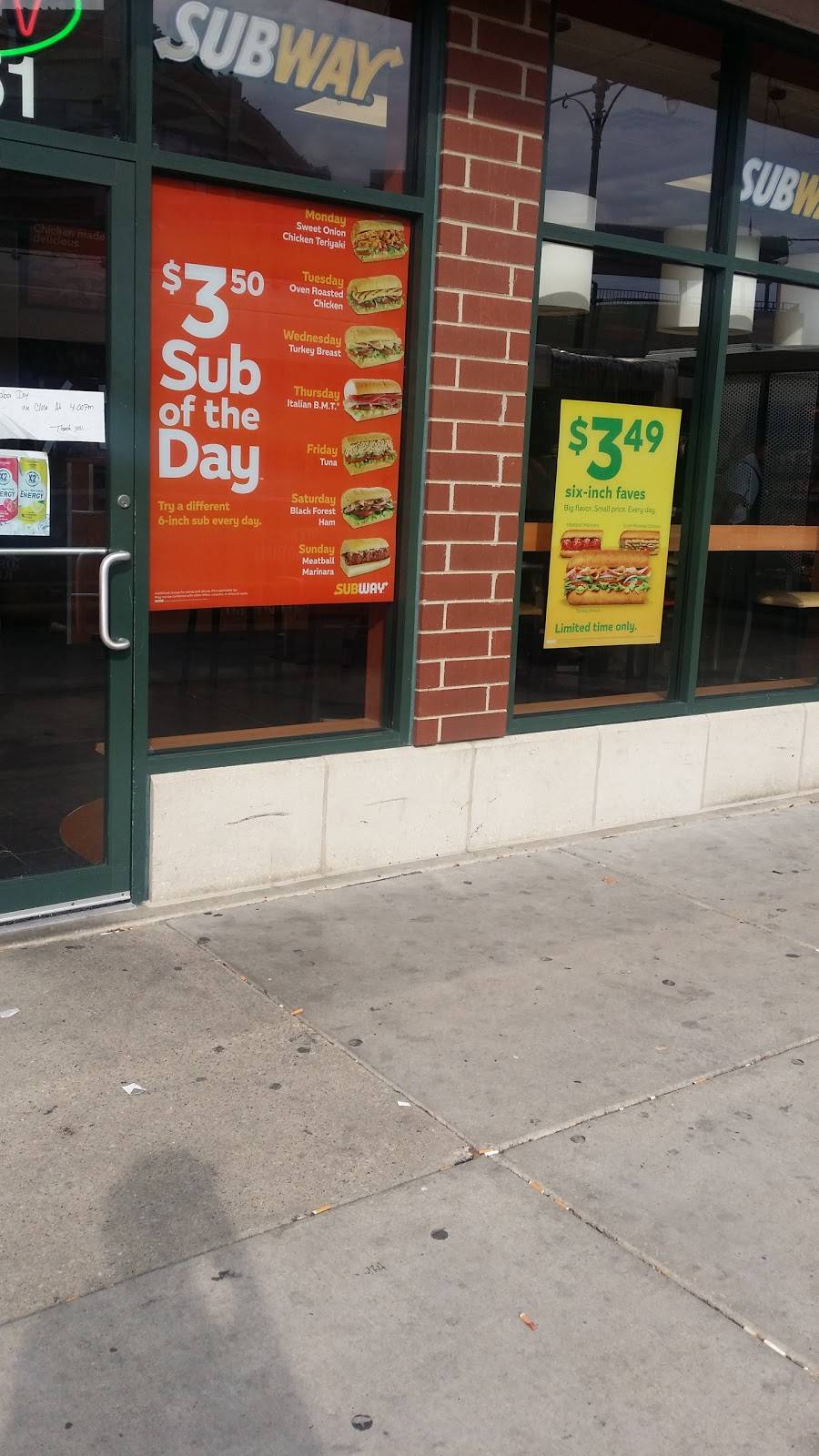 Subway Restaurants | restaurant | 7555 N Paulina St, Chicago, IL 60626, USA | 7732740074 OR +1 773-274-0074