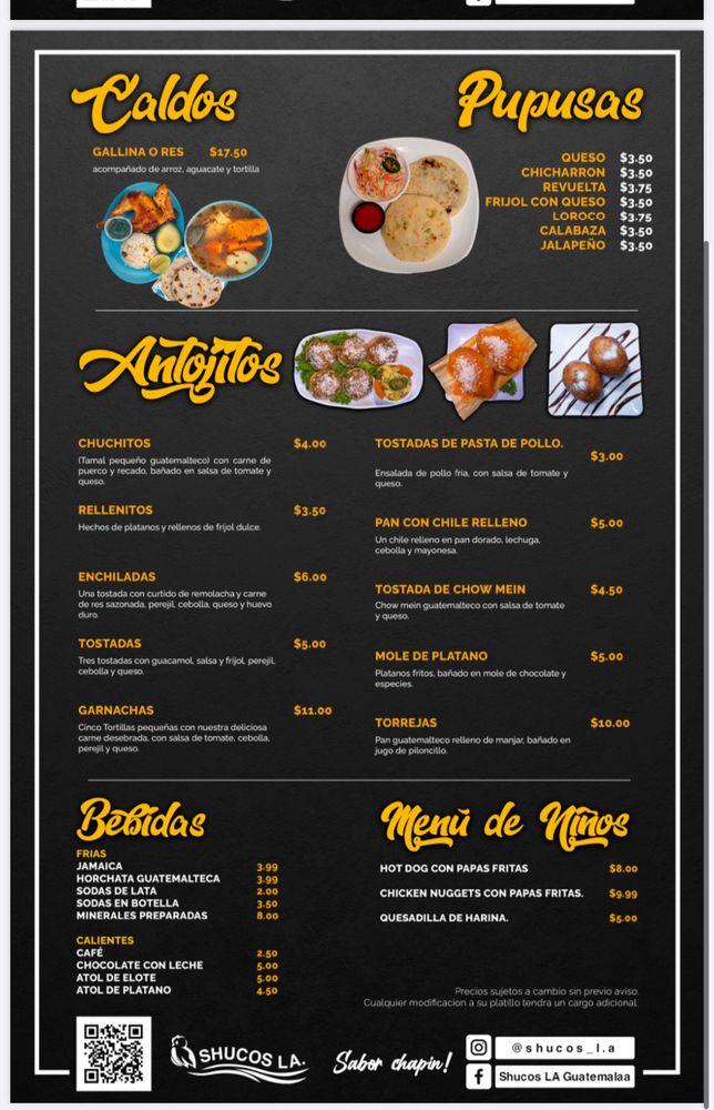 Shucos L.A Restaurant | restaurant | 2470 S Atlantic Blvd, Commerce, CA 90040, USA | 3233182339 OR +1 323-318-2339