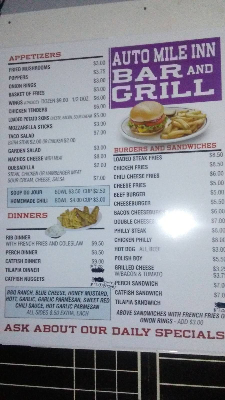 Bedford Automile Inn Bar & Grill | restaurant | 76 Broadway Ave, Bedford, OH 44146, USA | 4404397223 OR +1 440-439-7223