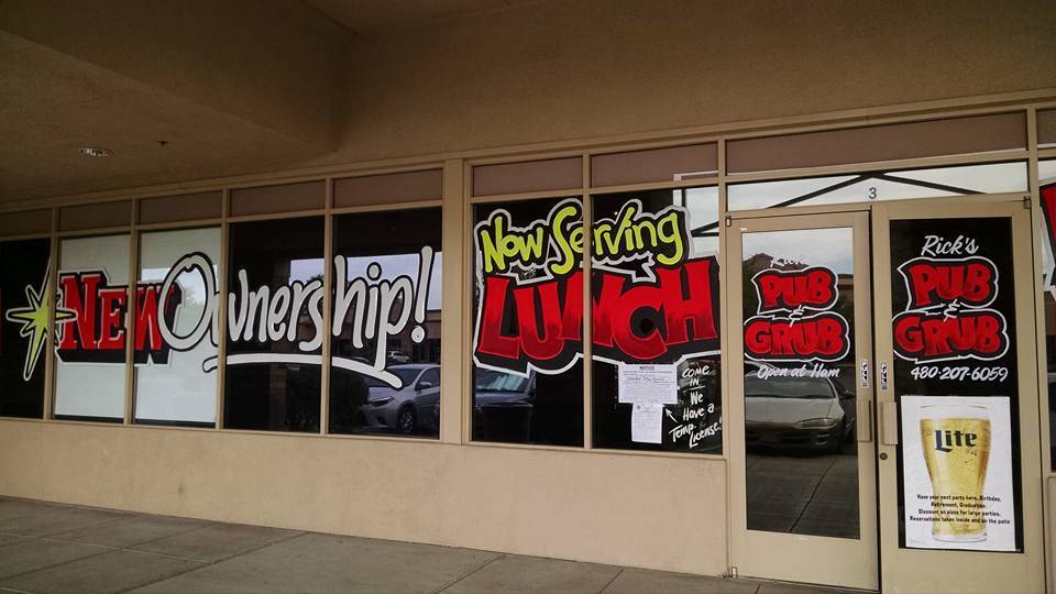 Ricks Pub & Grub | night club | 4910 W Ray Rd #3, Chandler, AZ 85226, USA | 4802076059 OR +1 480-207-6059