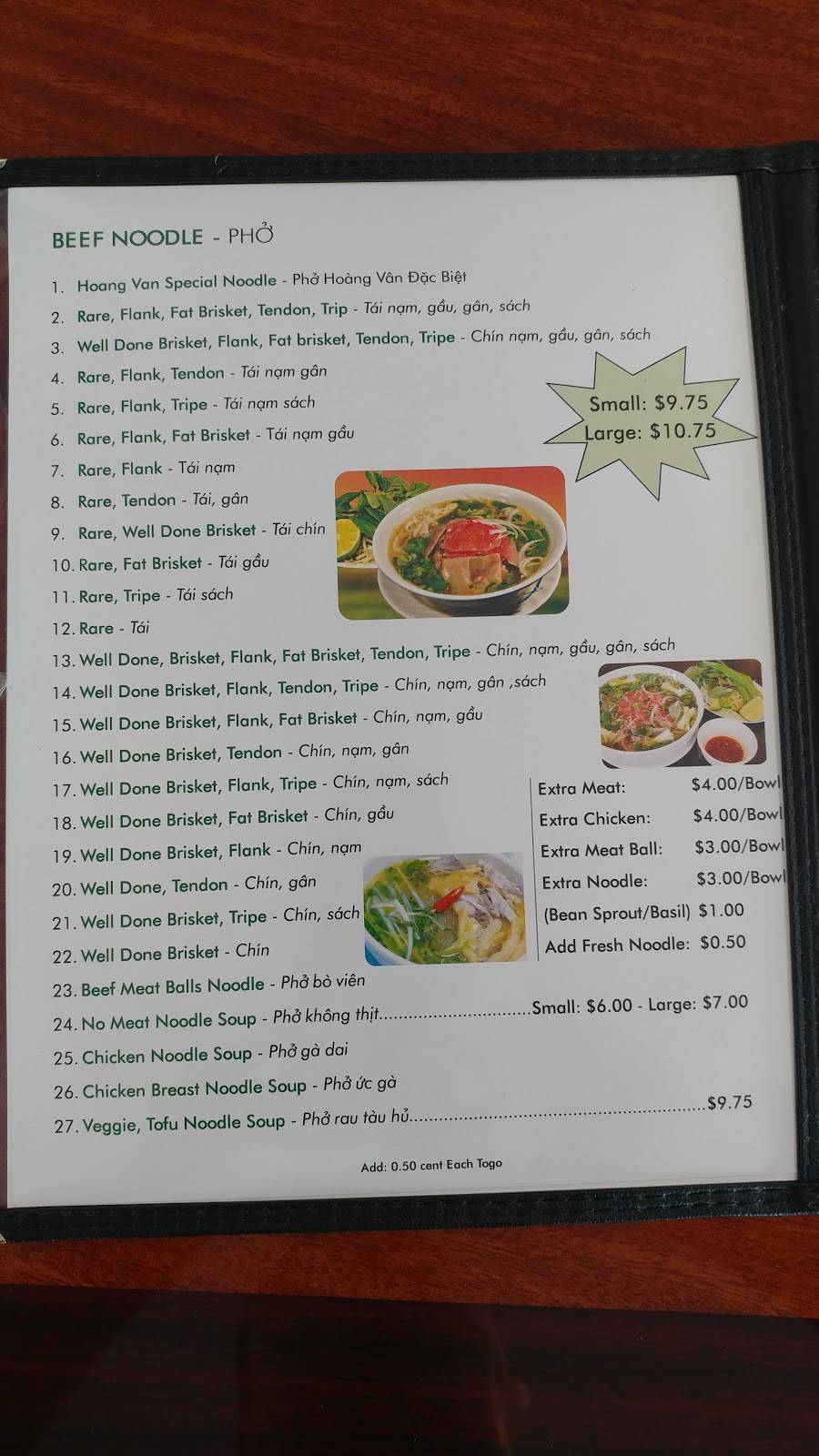Pho Hoang Van | restaurant | 72 S Park Victoria Dr, Milpitas, CA 95035, USA | 4089461937 OR +1 408-946-1937