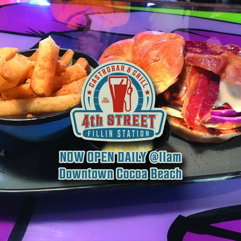 4th Street Fillin Station | restaurant | 382 N Orlando Ave, Cocoa Beach, FL 32931, USA | 3216132462 OR +1 321-613-2462