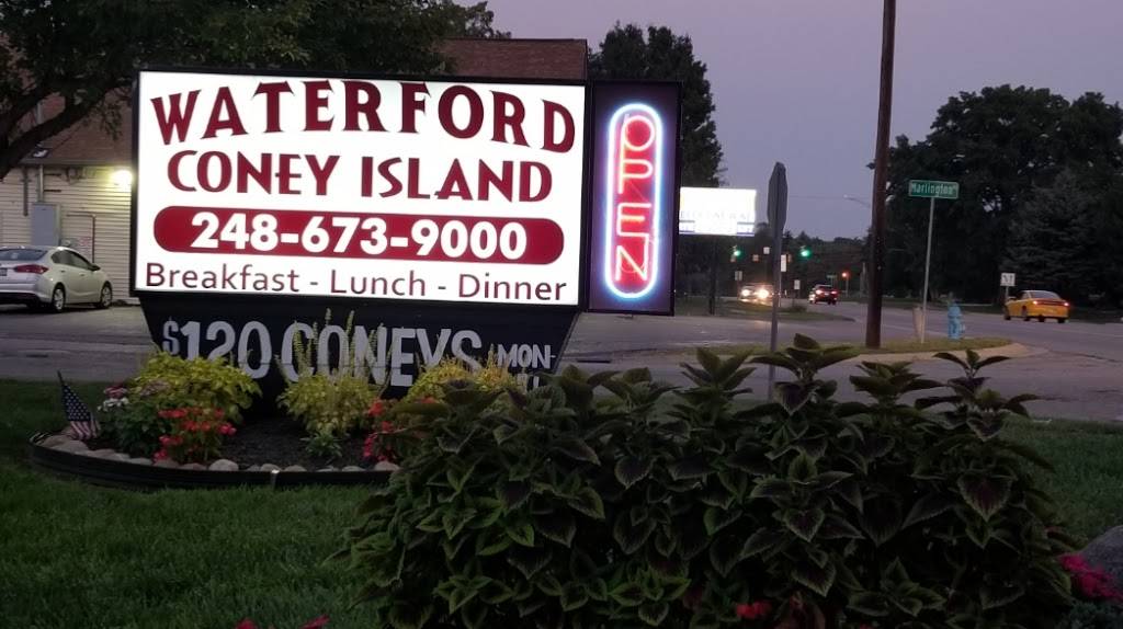 Waterford Coney Island | restaurant | 4882 Hatchery Rd, Waterford Twp, MI 48329, USA | 2486739000 OR +1 248-673-9000